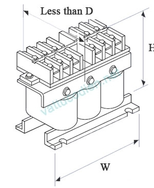 DC REACTOR FR-HAL-H 400V 1.5K